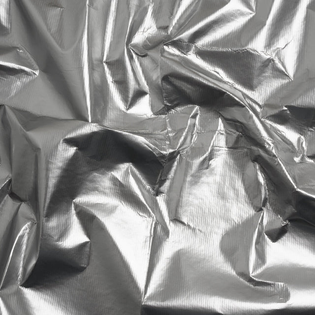 PU Coated Tyvek - Shiny Silver
