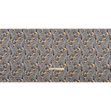 Silk Charmeuse 19mm - White, Black and Beige Snow Leopards