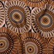 Silk Charmeuse 19mm - Tan, Nude and Black Retro Medallions
