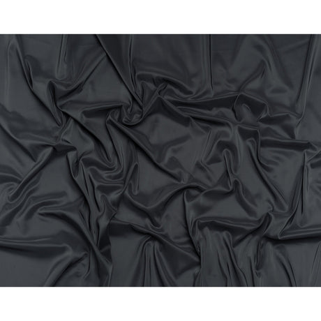 Stretch Polyester Twill Lining - Charcoal - Josephine Collection