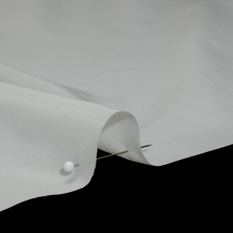 Stretch Polyester Twill Lining - Ivory - Josephine Collection