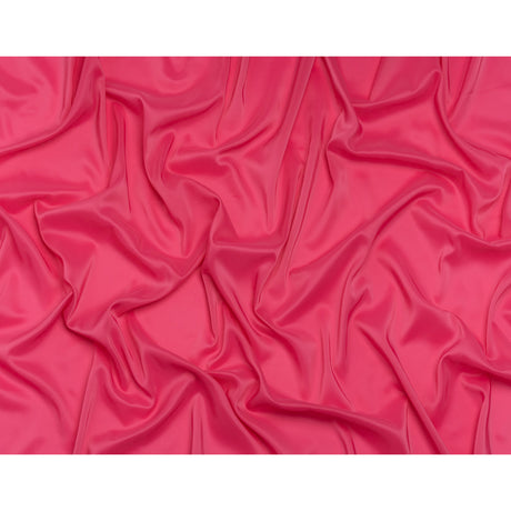 Stretch Polyester Twill Lining - Fuchsia - Josephine Collection
