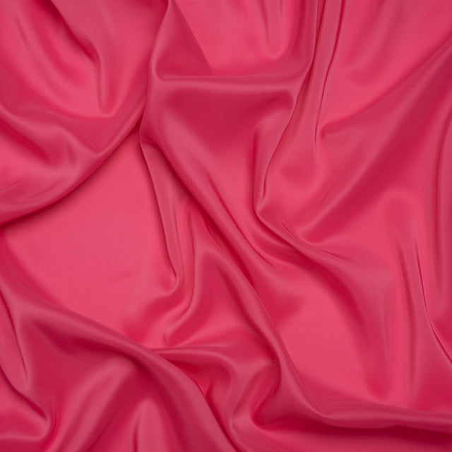 Stretch Polyester Twill Lining - Fuchsia - Josephine Collection