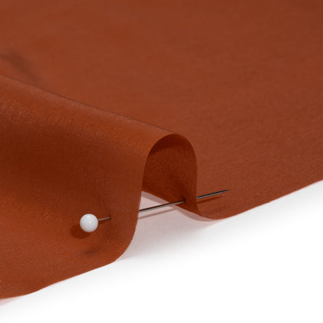 Stretch Polyester Twill Lining - Rust - Josephine Collection