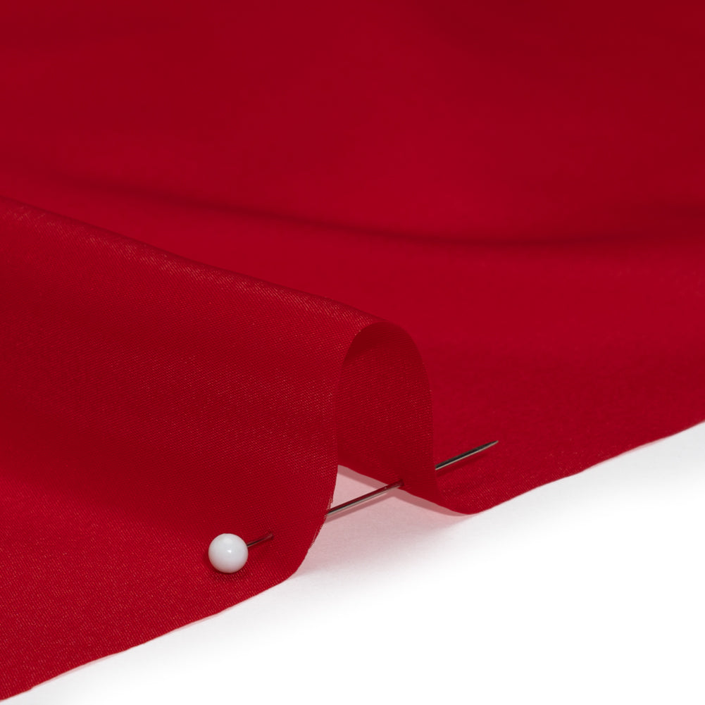 Stretch Polyester Twill Lining - Red - Josephine Collection