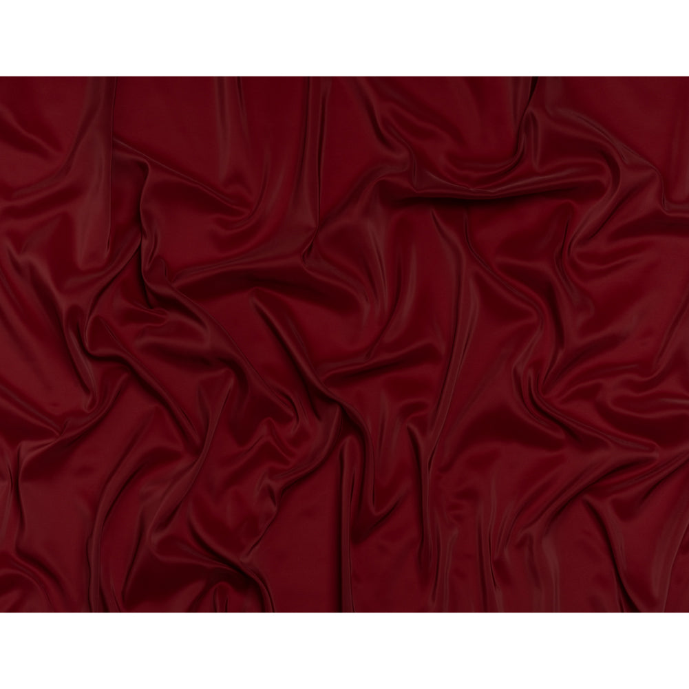 Stretch Polyester Twill Lining - Burgundy - Josephine Collection