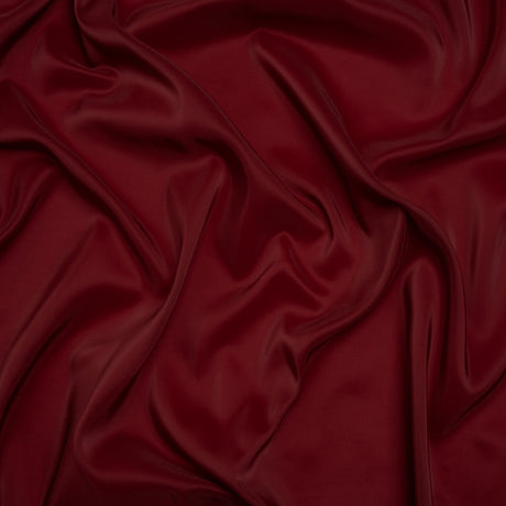 Stretch Polyester Twill Lining - Burgundy - Josephine Collection