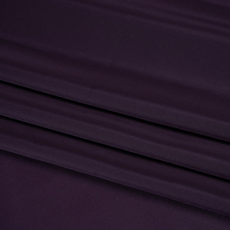 Stretch Polyester Twill Lining - Eggplant - Josephine Collection