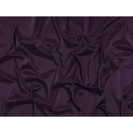 Stretch Polyester Twill Lining - Eggplant - Josephine Collection