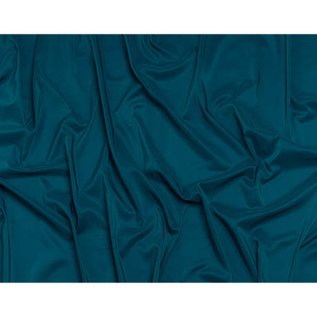 Stretch Polyester Twill Lining - Teal - Josephine Collection