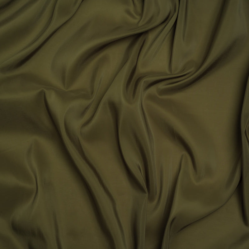Stretch Polyester Twill Lining - Olive - Josephine Collection