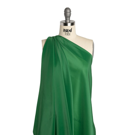 Stretch Polyester Twill Lining - Emerald - Josephine Collection