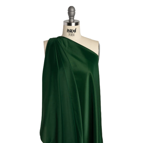 Stretch Polyester Twill Lining - Forest Green - Josephine Collection