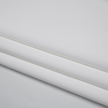 100% Recycled Stretch Nylon Swimwear Tricot, UV Protective - White - Mykonos Collection