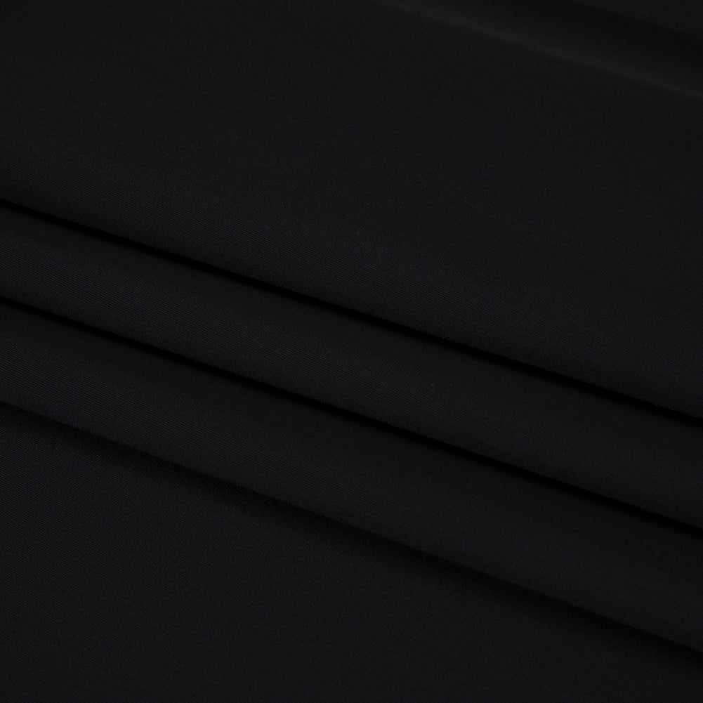 100% Recycled Stretch Nylon Swimwear Tricot, UV Protective - Nero - Mykonos Collection