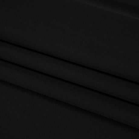 100% Recycled Stretch Nylon Swimwear Tricot, UV Protective - Nero - Mykonos Collection