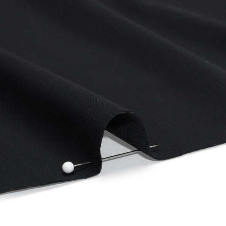 100% Recycled Stretch Nylon Swimwear Tricot, UV Protective - Nero - Mykonos Collection