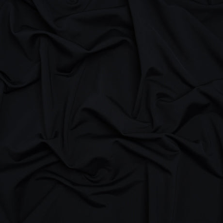 100% Recycled Stretch Nylon Swimwear Tricot, UV Protective - Nero - Mykonos Collection
