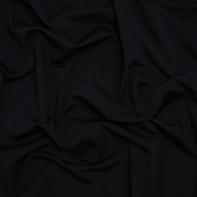 100% Recycled Stretch Nylon Swimwear Tricot, UV Protective - Nero - Mykonos Collection