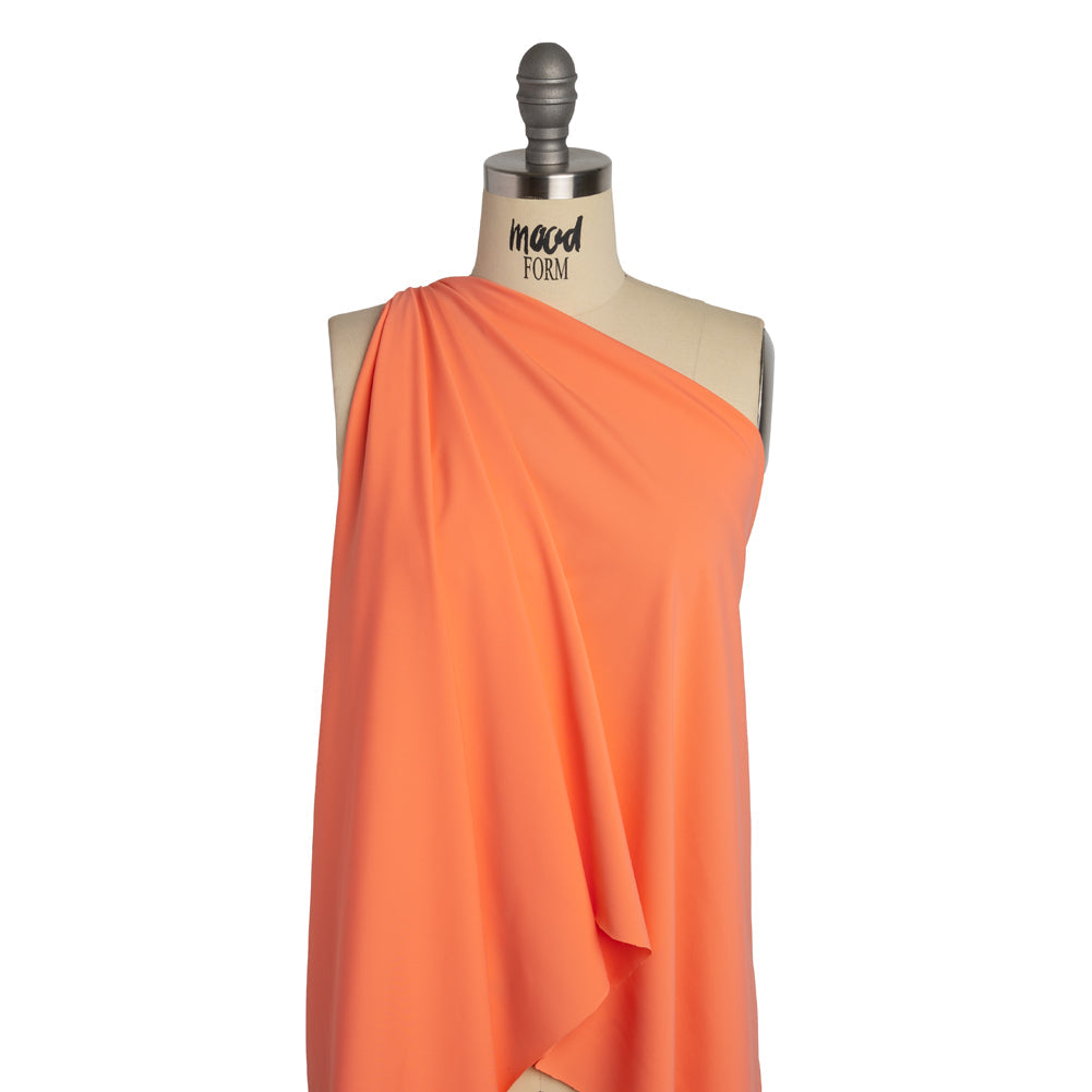100% Recycled Stretch Nylon Swimwear Tricot, UV Protective - Salmon - Mykonos Collection