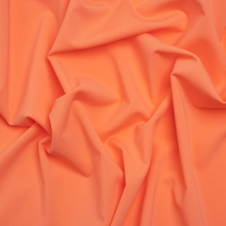 100% Recycled Stretch Nylon Swimwear Tricot, UV Protective - Salmon - Mykonos Collection
