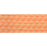 Stretch Nylon Crepe Print - Mango Orange and Peach Pink Abstract - Deadstock