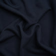 Cotton and Recycled Polyester French Terry - Navy Blue - Deadstock
