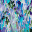Silk Charmeuse Print 16MM, Made in Italy - Lavender, Blue and Green Painted Striations