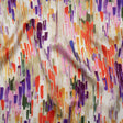Silk Charmeuse Print 16MM, Made in Italy - Plum Purple, Forest Green and Scarlet Painted Striations