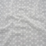 Embroidered Eyelet Cotton Voile - White Daisy Chains - Naomi Collection
