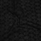 Embroidered Eyelet Cotton Voile - Black Daisy Chains - Naomi Collection