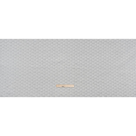 Embroidered Eyelet Cotton Voile - White Flower Lattice - Naomi Collection