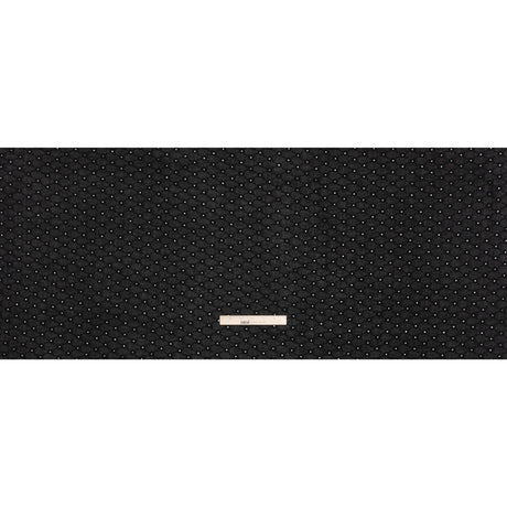 Embroidered Eyelet Cotton Voile - Black Flower Lattice - Naomi Collection
