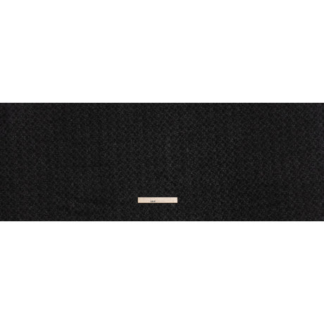Embroidered Eyelet Cotton Voile - Black Daisies and Leaves - Naomi Collection