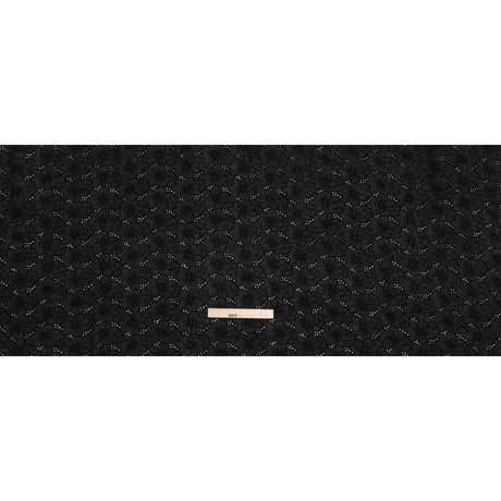 Embroidered Eyelet Cotton Voile - Black Cloud Flowers - Naomi Collection