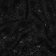 Embroidered Eyelet Cotton Voile - Black Cloud Flowers - Naomi Collection