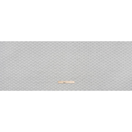 Embroidered Eyelet Cotton Voile - White Rings and Lattices - Naomi Collection