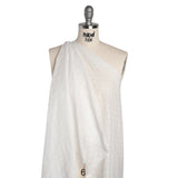 Embroidered Eyelet Cotton Voile - White Rings and Lattices - Naomi Collection