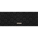 Embroidered Eyelet Cotton Voile - Black Big Flowers - Naomi Collection