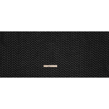 Embroidered Eyelet Cotton Voile - Black Leafy Vines - Naomi Collection