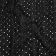 Embroidered Eyelet Cotton Voile - Black Leafy Vines - Naomi Collection