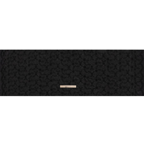 Embroidered Eyelet Cotton Voile - Black Flowers on Branches - Naomi Collection