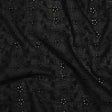 Embroidered Eyelet Cotton Voile - Black Wavy Daisy Vines - Naomi Collection