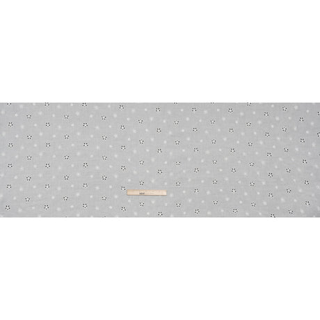 Embroidered Eyelet Cotton Voile - White Floating Flowers - Naomi Collection