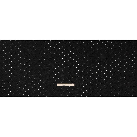 Embroidered Eyelet Cotton Voile - Black Field of Flowers - Naomi Collection