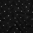Embroidered Eyelet Cotton Voile - Black Field of Flowers - Naomi Collection