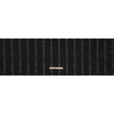Embroidered Eyelet Cotton Voile - Black Rows of Flowers - Naomi Collection