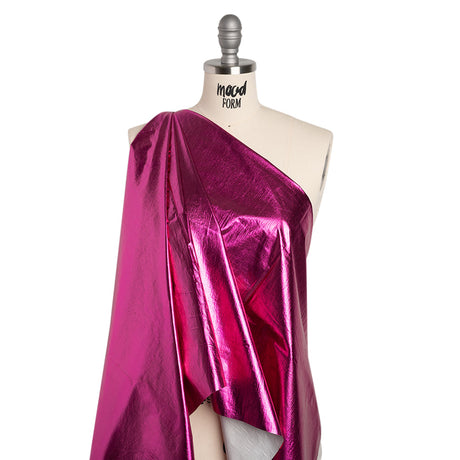 Faux Tyvek - Metallic Fuchsia - Greta Collection