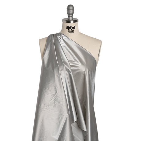 Faux Tyvek - Metallic Silver - Greta Collection
