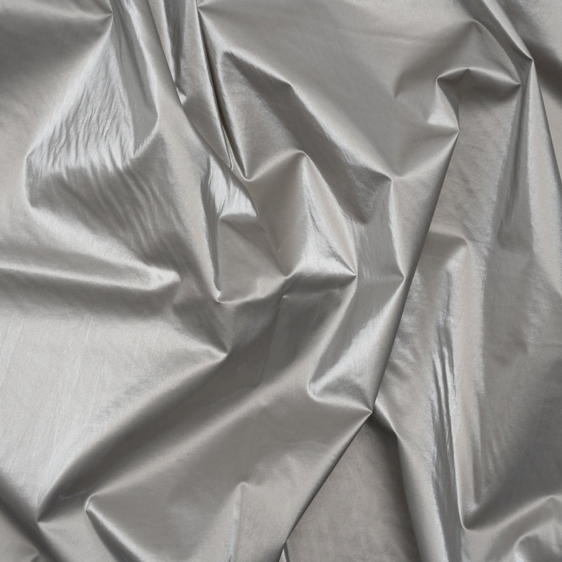 Faux Tyvek - Metallic Silver - Greta Collection